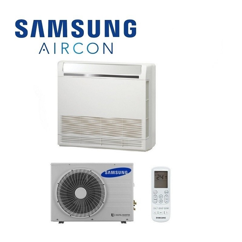 Climatizzatore Condizionatore Samsung Pavimento Console Inverter Ac035mnjdkh Da 12000 Btu In A++ Con Comando Wireless Incluso