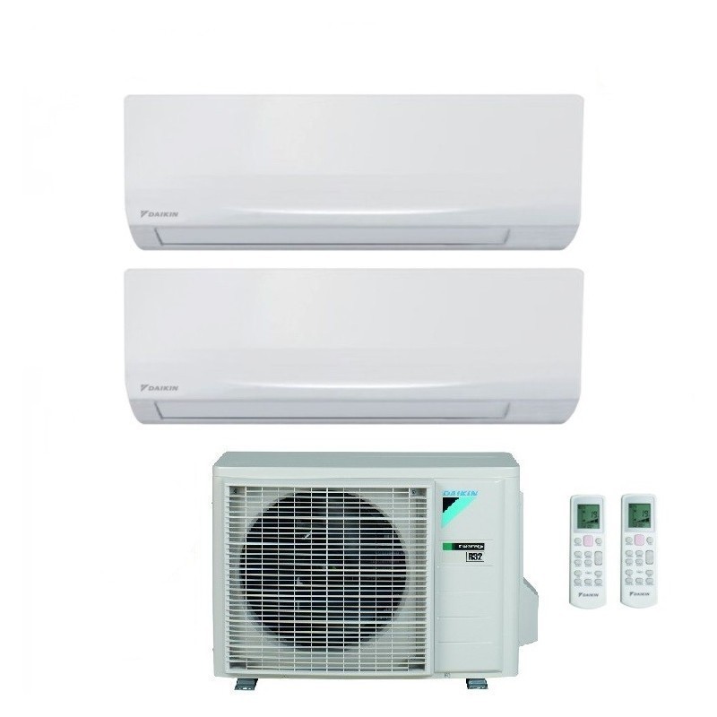 Climatizzatore Condizionatore Daikin Dual Inverter 9+12 Ecoplus Mod. Siesta Da 9000+12000 Btu Con 2amxf40a In R-32 A++ New