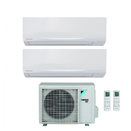 Climatizzatore Condizionatore Daikin Dual Inverter 12+12 Ecoplus Mod. Siesta Da 12000+12000 Btu Con 2amxf50a In R-32 A++ New