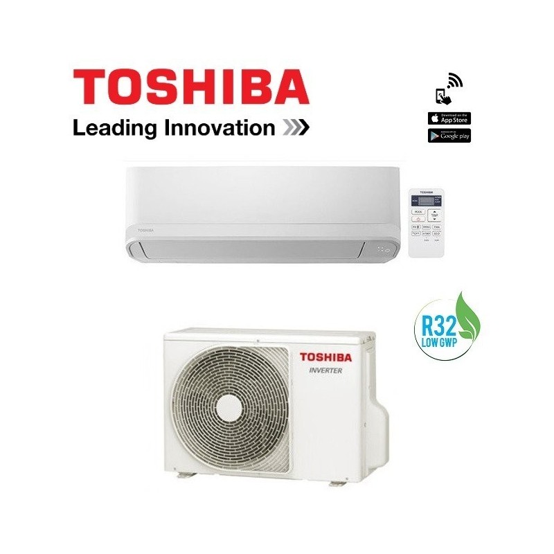 Climatizzatore Condizionatore Toshiba Seiya Inverter Ras-b10j2kvg-e Classe A++/+ 10000 Btu Gas R32 Wi Fi Ready