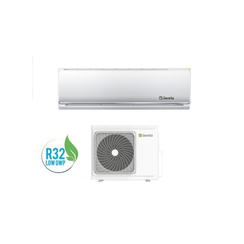 Climatizzatore Condizionatore Inverter Beretta Breva 12000-1 Da 12000 Btu In Classe A++ Con Gas R32 New Product