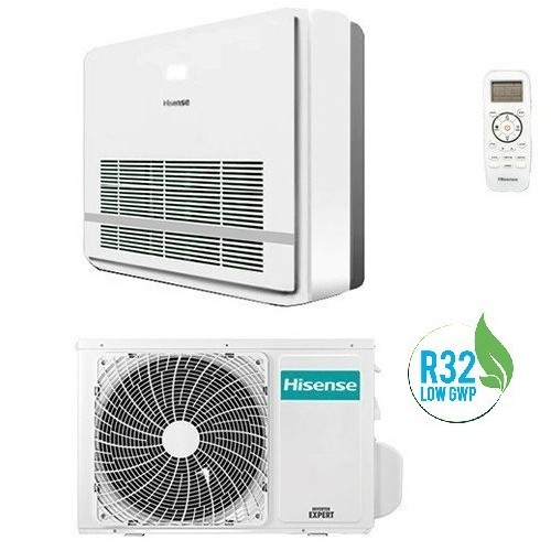 Climatizzatore Condizionatore Hisense Inverter Da 18000 Btu Serie Console Akt52ur4rk4 Con Gas R32 In A++ E Comando Remoto