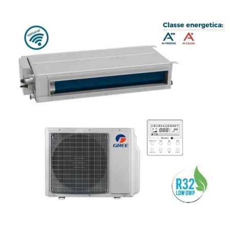 Climatizzatore Condizionatore Canalizzabile Gree 18000 Btu Mod. Media Prevalenza Gud50ps/a-t In R32 Classe A++