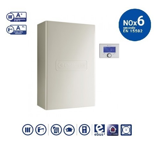 Caldaia A Condensazione Chaffoteaux Pigma Advance Ext Da 25 Kw Eu A Gas Metano/gpl Completa Kit Fumi Cod 3310577 - Erp New