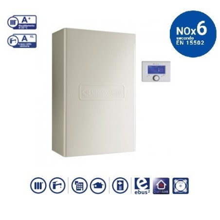 Caldaia A Condensazione Chaffoteaux Pigma Advance Ext Da 25 Kw Eu A Gas Metano/gpl Completa Kit Fumi Cod 3310577 - Erp New