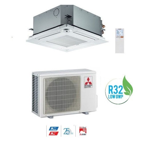 Climatizzatore Condizionatore Mitsubishi Electric Inverter A Cassetta Serie Slz-m25fa Da 9000 Btu A++ Gas R32 Wi Fi Ready New