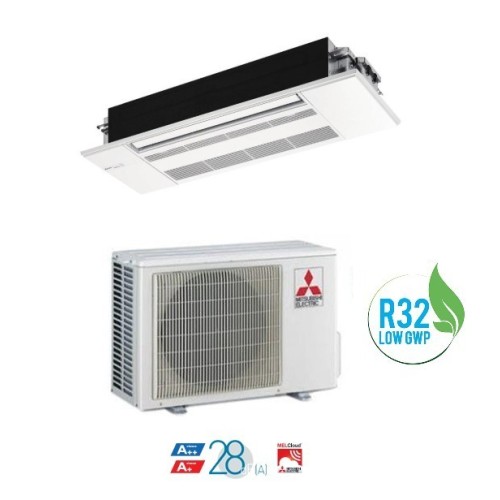 Climatizzatore Condizionatore Mitsubishi Electric Inverter A Cassetta Serie Mlz-kp35vf Da 12000 Btu A++ Gas R32 Wi Fi Ready New