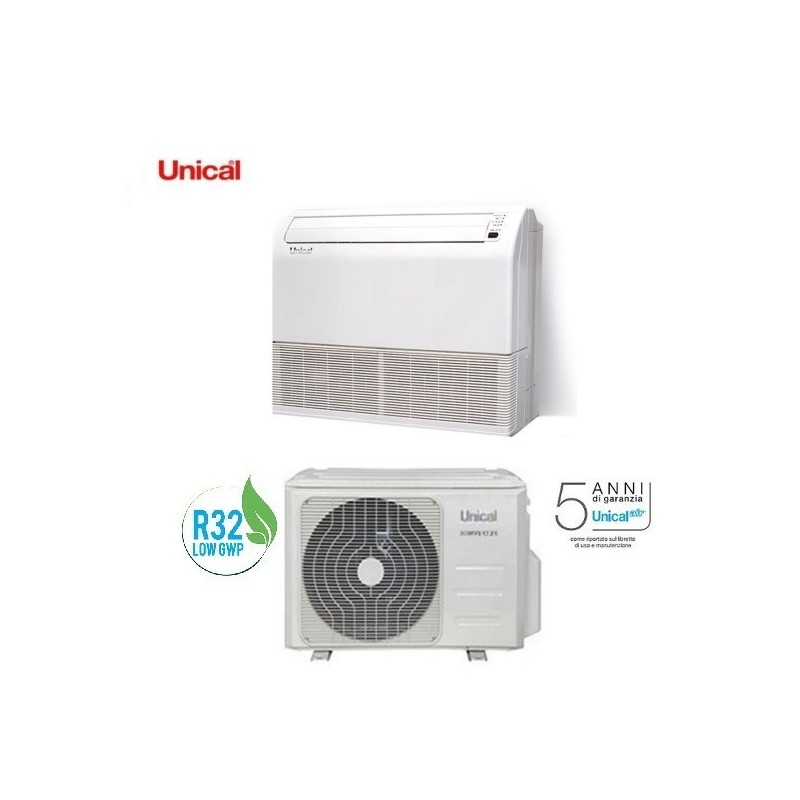 Climatizzatore Condizionatore Soffitto/pavimento Unical Air Modello Ps10 18h Da 18000 Btu In Classe A++ Gas R32