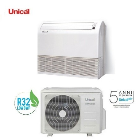 Climatizzatore Condizionatore Soffitto/pavimento Unical Air Modello Ps10 18h Da 18000 Btu In Classe A++ Gas R32