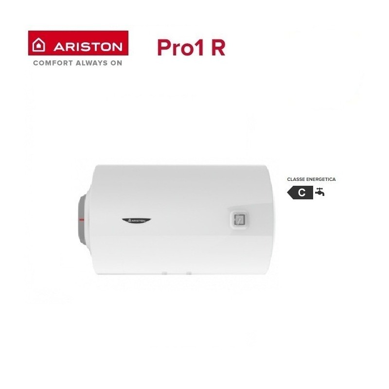 Scaldabagno Elettrico Ariston Orizzontale Ad Accumulo Pro1 R 80 H/3 Eu Da 80 Lt - New Erp