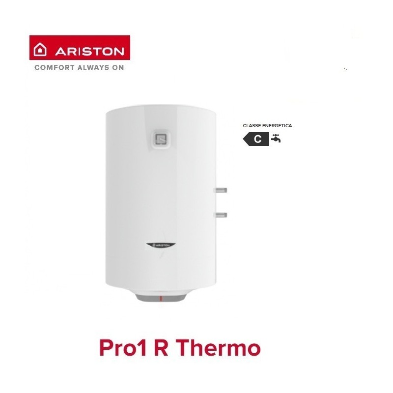 Scaldabagno Elettrico Ariston Verticale Ad Accumulo Pro1 R Thermo 80 Vtd/3 Eu Da 80 Lt Con Attacchi Vtd Dx - New Erp