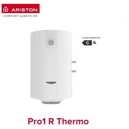 Scaldabagno Elettrico Ariston Verticale Ad Accumulo Pro1 R Thermo 80 Vtd/3 Eu Da 80 Lt Con Attacchi Vtd Dx - New Erp