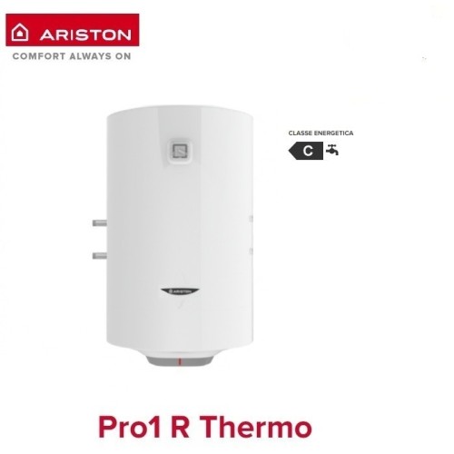 Scaldabagno Elettrico Ariston Verticale Ad Accumulo Pro1 R Thermo 80 Vts/3 Eu Da 80 Lt Con Attacchi Vtd Sx - New Erp