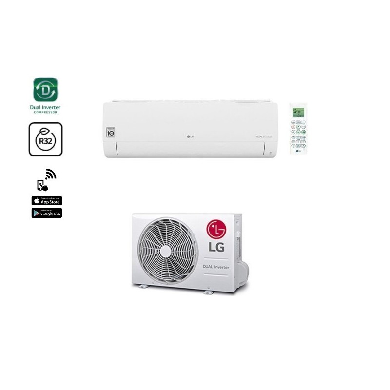 Climatizzatore Condizionatore Inverter Lg Serie Libero Smart R32 Wifi S09et Nsj Da 9000 Btu In Classe A++/a+