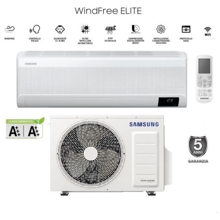 Climatizzatore Condizionatore Monosplit SAMSUNG WINDFREE ELITE F-ar09elt Da 9000 Btu Ar09txcaaw Con Gas R32 Wifi In A+++