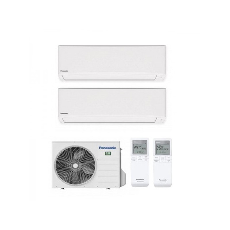 Climatizzatore Condizionatore Panasonic Dual 7+9 Inverter+ Serie Tz Da 7000+9000 Btu Con Cu-2tz41tbe Gas R-32 In Classe A++