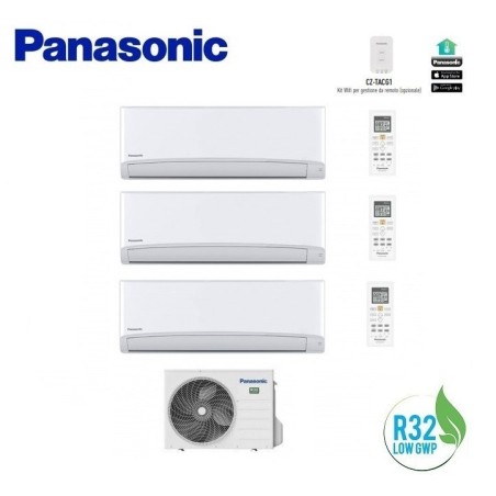 Climatizzatore Condizionatore Panasonic Trial 7+9+12 Inverter+ Serie Tz Da 7000+9000+12000 Btu Con Cu-3tz52tbe Gas R-32 In A++