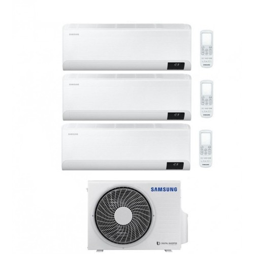 Climatizzatore Condizionatore Trial 9+12+12 Samsung Cebu Da 9000+12000+12000 Btu Con Aj068txj Gas R32 In Classe A++/a+ Wifi New