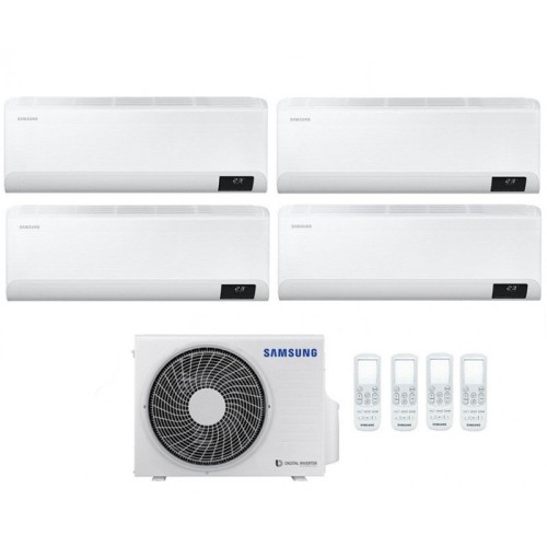 Climatizzatore Condizionatore Quadri 7+9+9+12 Samsung Cebu 7000+9000+9000+12000 Btu Con Aj080txj Gas R32 In A++/a+ Wifi New