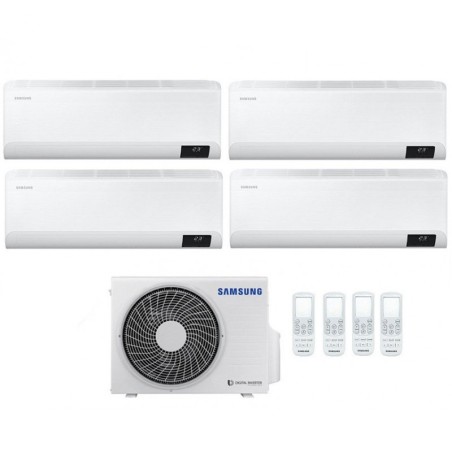 Climatizzatore Condizionatore Quadri 9+9+9+12 Samsung Cebu 9000+9000+9000+12000 Btu Con Aj080txj Gas R32 In A++/a+ Wifi New