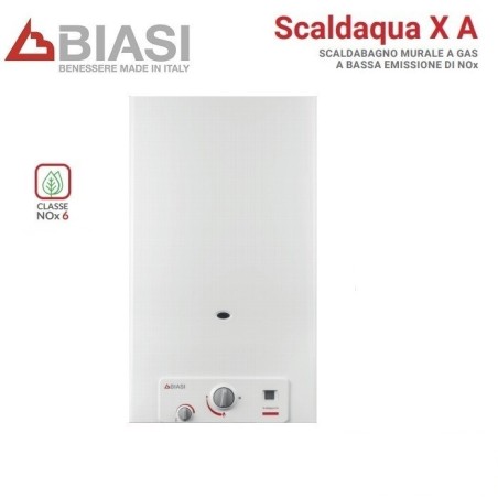 Scaldabagno Camera Aperta Biasi Modello Scaldacqua X 14a Gas Metano Low Nox New