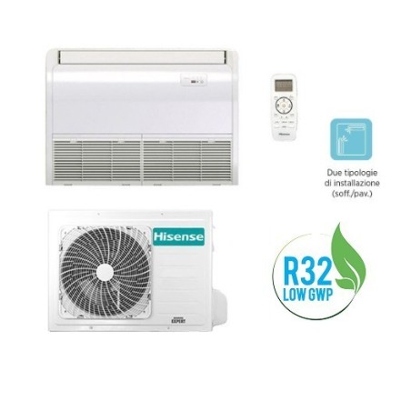 Climatizzatore Condizionatore Hisense A Soffitto/pavimento  Inverter Modello Auv71ur4ra4 Da 24000 Btu In A++ Con Gas R32