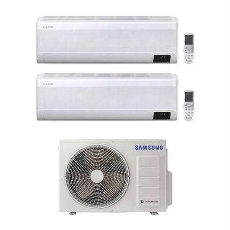 Climatizzatore Condizionatore Dual 9+9 SAMSUNG WINDFREE ELITE Da 9000+9000 Btu Con Aj040txj Gas R32 In Classe A+++/A++ Wifi New