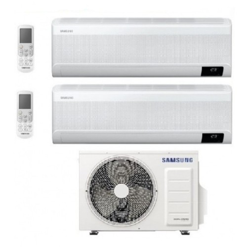 Climatizzatore Condizionatore Dual 7+9 SAMSUNG WINDFREE ELITE Da 7000+9000 Btu Con Aj040txj Gas R32 Classe A+++/A++ Wifi New