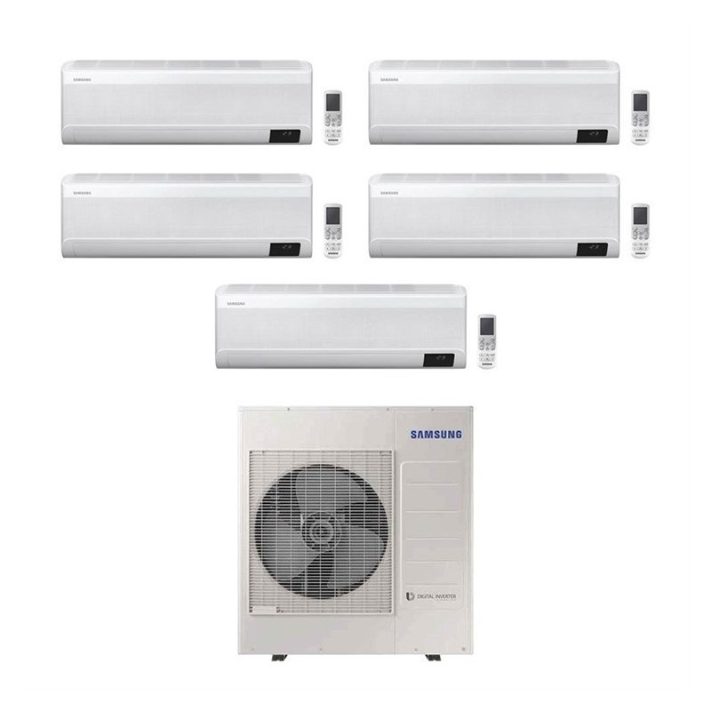 Climatizzatore Condizionatore Samsung PentaSplit Inverter 7+7+7+7+7 WINDFREE AVANT  AJ100TXJ5KG Wi-Fi Integrato 7000+7000+7000+7