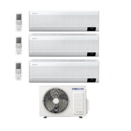 Climatizzatore Condizionatore Trial Split Inverter Samsung Windfree Avant 9000+9000+12000 btu AJ052TXJ3KG A+++ Wi-Fi 9+9+12 R-32