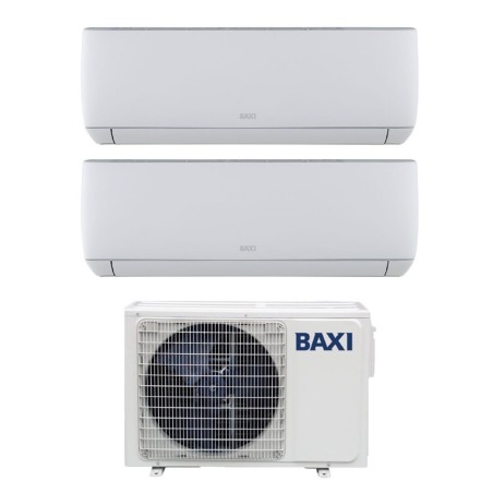 Condizionatore Climatizzatore Baxi Dual Split Inverter Astra R32 7000+7000 BTU Con LSGT40-2M Wi-Fi Optional 7+7