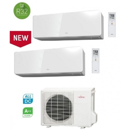 Climatizzatore Condizionatore General Fujitsu Dual Split Inverter serie KGTB 7+12 con AOHG18KBTA2 R-32 Wi-Fi Optional 7000+12000