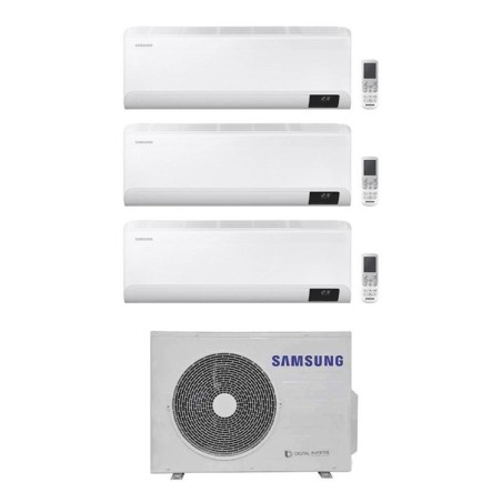 Climatizzatore Condizionatore Trial Split Inverter Samsung Serie CEBU 9000+9000+18000 btu con AJ068TXJ3KG A++ Wi-Fi 9+9+18