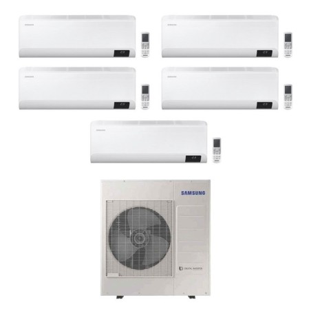 Climatizzatore Condizionatore Samsung Penta Split Inverter serie CEBU AJ100TXJ5KG R-32 Wi-Fi 9000+9000+9000+9000+12000