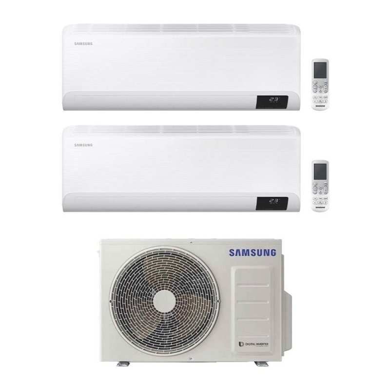 Climatizzatore Condizionatore Dual Split Inverter Samsung Serie CEBU 7000+7000 btu con AJ050TXJ2KG A+++ Wi-Fi 7+7