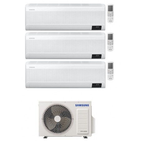 Climatizzatore Condizionatore Trial Split Inverter Samsung Windfree Elite 7000+12000+12000 AJ068TXJ3KG A++ Wi-Fi 7+12+12 R-32