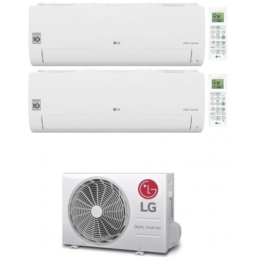 Climatizzatore Condizionatore LG DualSplit Inverter Serie Libero Smart 7+7 con MU2R15 UL0 R-32 7000+7000 Wi-Fi