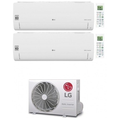 Climatizzatore Condizionatore LG DualSplit Inverter Serie Libero Smart 7+9 con MU2R15 UL0 R-32 7000+9000 Wi-Fi