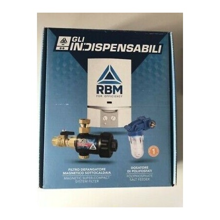 Kit Salvacaldaia RBM Gli Indispensabili Filtro defangatore magnetico MG1 + Dosatore Polifosfati