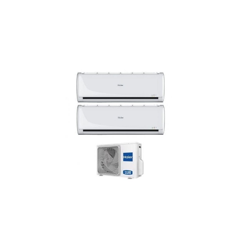 Climatizzatore Condizionatore Dual Split Inverter Haier GEOS PLUS R-32 9000+9000 con 2U40MEFFRA 9+9