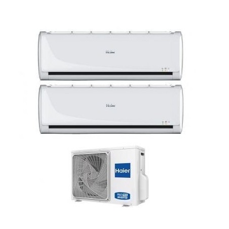 Climatizzatore Condizionatore Dual Split Inverter Haier GEOS PLUS R-32 9000+9000 con 2U40MEFFRA 9+9