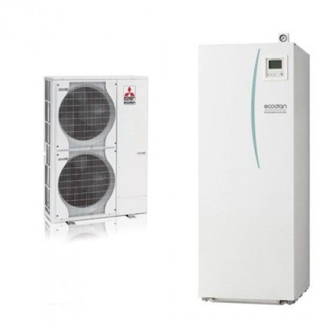 POMPA DI CALORE ARIA-ACQUA MITSUBISHI ELECTRIC ECODAN-HYDROTANK PUHZ-5W 120 V(Y)HA (TRIFASE)