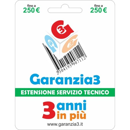 Garanzia3 - Estensione del Servizio Tecnico Fino a 250 Euro