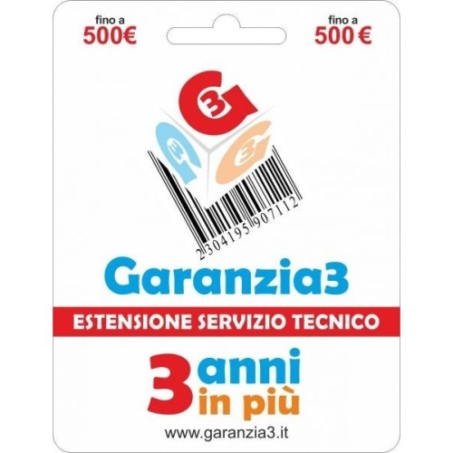 Garanzia3 - Estensione del Servizio Tecnico Fino a 500 Euro