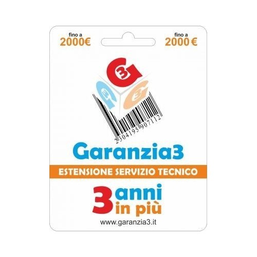 Garanzia3 - Estensione del Servizio Tecnico Fino a 2000 Euro