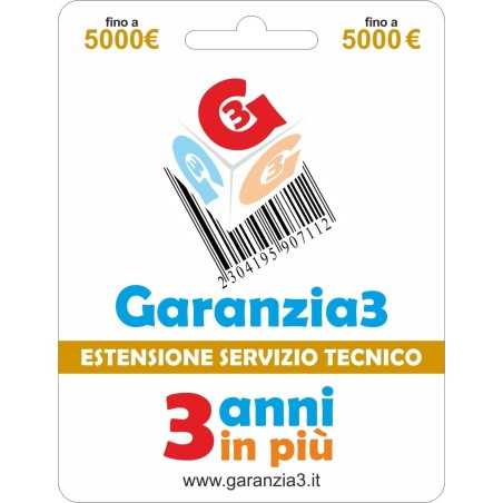 Garanzia3 - Estensione del Servizio Tecnico Fino a 5000 Euro