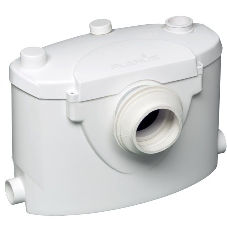 Planus - Sanibasic trituratore wc 230 v bianco cassetta trituratrice con attacchi e tappi di chiusura