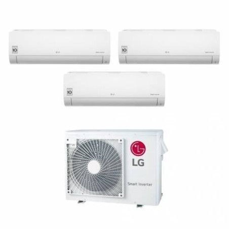 Climatizzatore Condizionatore LG Trial Split Inverter Serie Libero Smart 9+9+9 con MU3R19 UL0 R-32 9000+9000+000 btu Wi-Fi Integ