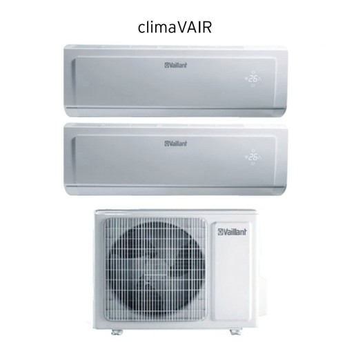 Climatizzatore Condizionatore Vaillant Dual Split Inverter serie CLIMAVAIR PLUS VAI 8 7+9 con VAF8-040W2NO R-32 7000+9000