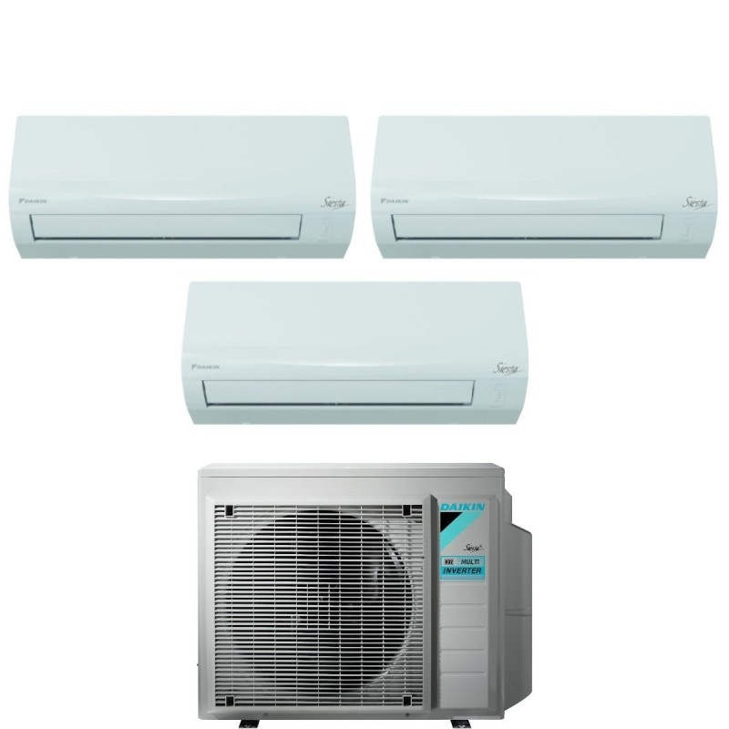 Climatizzatore Condizionatore Daikin Trial Split Inverter serie SIESTA 9+9+9 con 3AMXF52A R-32 Wi-Fi Optional 9000+9000+9000